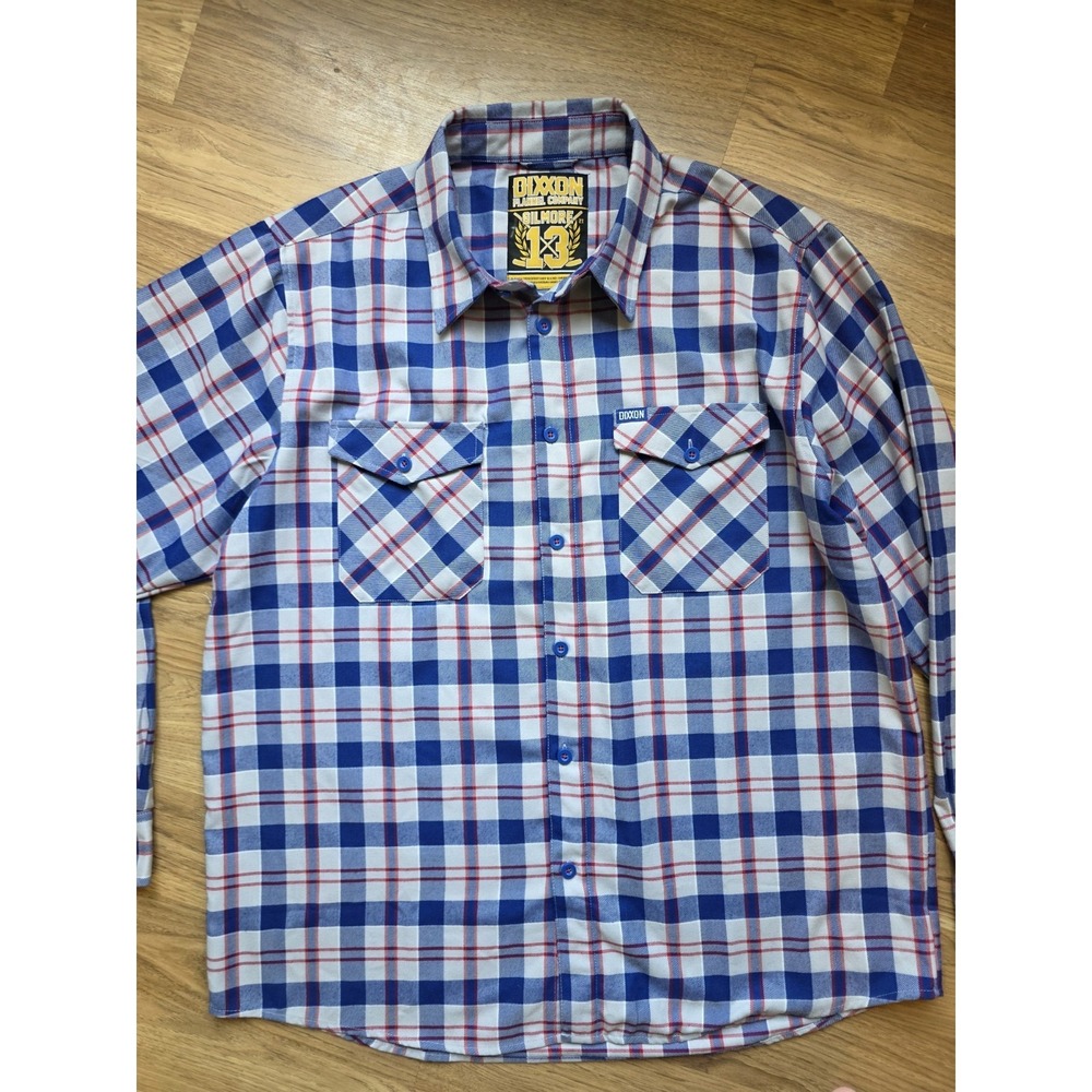 Dixxon Flannel Shirt Mens 2X Blue Red Plaid Gilmore 13 Happy Gilmore Movie